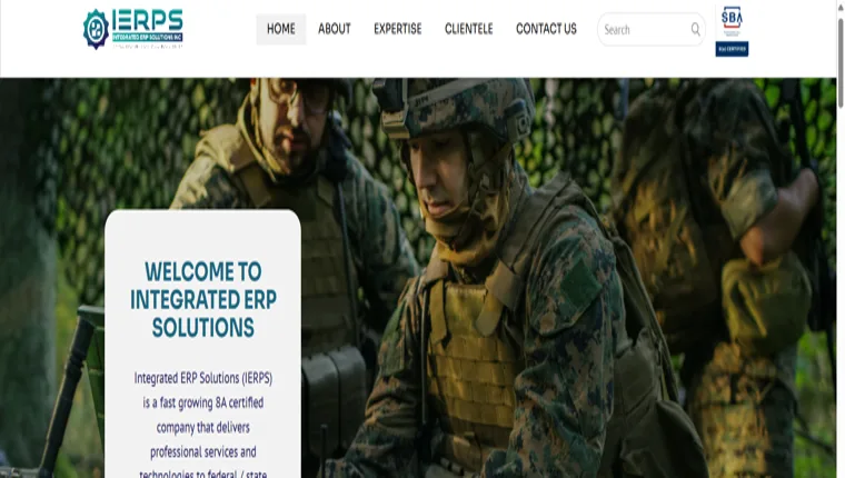 IERPS Integrated ERP Solutions website